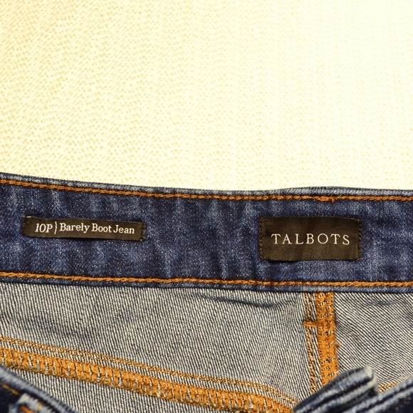 Talbots Women's Barely Boot Jeans Savannah Wash Med Mid Rise Stretch Denim 10P - Picture 5 of 5